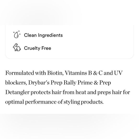 $13❤️‍🔥 Drybar Prep Rally Prime Detangler Spray 💇🏼‍♀️ NEW Heat Protectant - Picture 4 of 6
